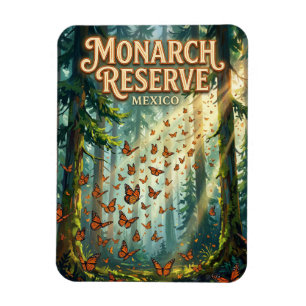 Monarch Butterfly Reserve Mexico Magnet