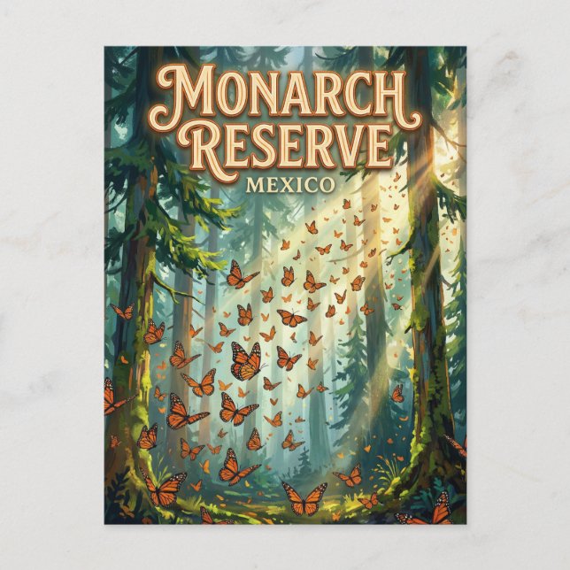Monarch Butterfly Reserve Mexico Postcard (Front)