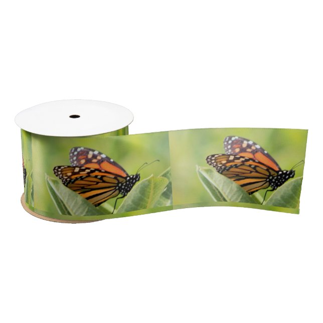 Monarch Butterfly Ribbon Satin Ribbon (Spool)