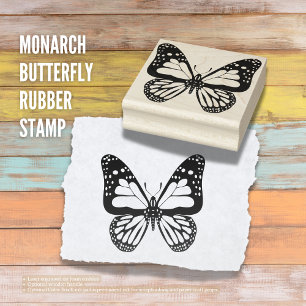 Monarch Butterfly Rubber Stamp