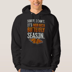 Monarch Butterfly Season Insect Collector Entomolo Hoodie