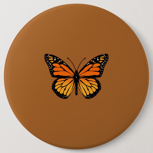 Monarch Butterfly Sensation 6 Cm Round Badge (Front)