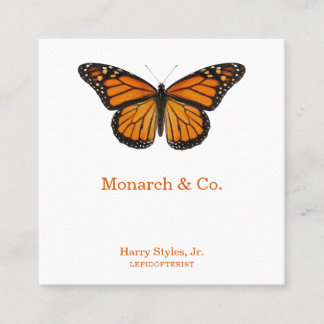Monarch Butterfly Square Business Card