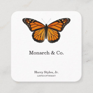 Monarch Butterfly Square Business Card