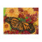 Monarch Butterfly Sunflowers Milkweed Watercolor