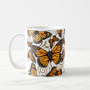 Monarch Butterfly Swirl Coffee Mug