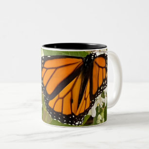 Monarch Butterfly Two-Tone Coffee Mug