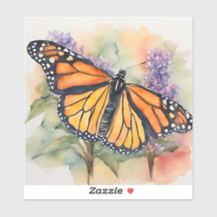  Monarch Butterfly Watercolor Print