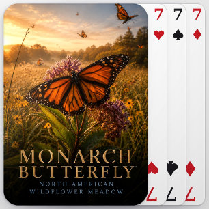 Monarch Butterfly Wildflower Meadow ANIMALS Playing Cards