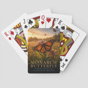 Monarch Butterfly Wildflower Meadow ANIMALS Playing Cards