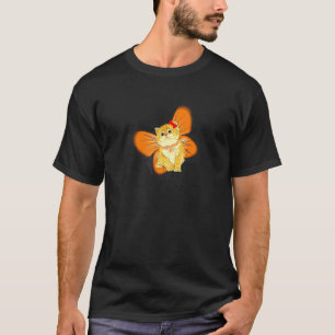 Monarch Butterfly Wings On Cute Orange Tabby Catki T-Shirt