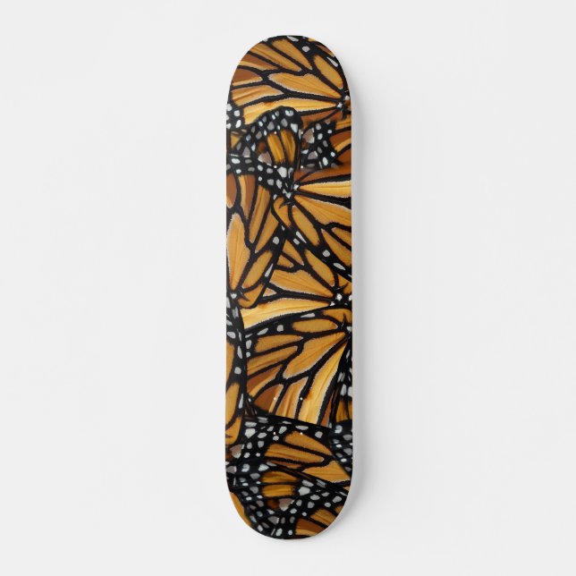 Monarch Butterfly Wings Pattern Skateboard (Front)
