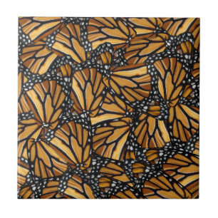 Monarch Butterfly Wings Pattern Tile