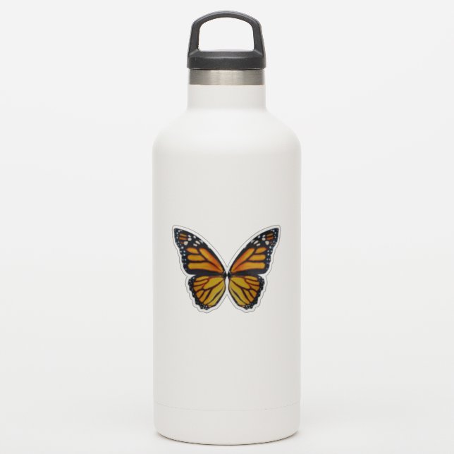Monarch butterfly wings water bottle (Waterbottle)