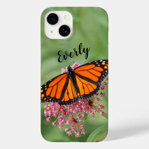 Monarch Butterfly with Name Case-Mate iPhone 14 Case