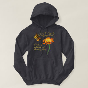 Monarch butterfly, Zinnia flower, Hoodie