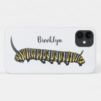 Monarch caterpillar cartoon illustration
