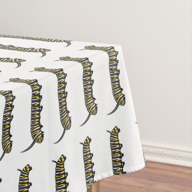 Monarch caterpillar cartoon illustration  tablecloth (In Situ)
