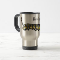 Monarch caterpillar cartoon illustration 