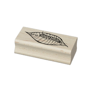 Monarch Caterpillar Rubber Stamp