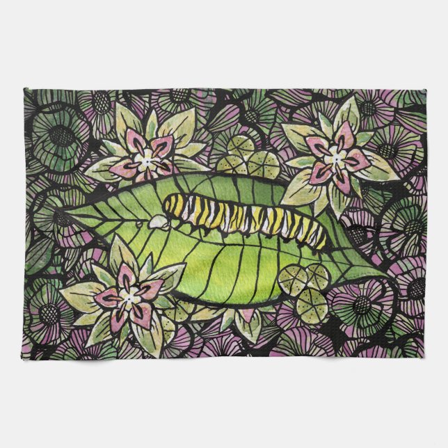 Monarch Caterpillar                                Tea Towel (Horizontal)