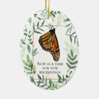 Monarch Chrysalis and Butterfly Encouragement