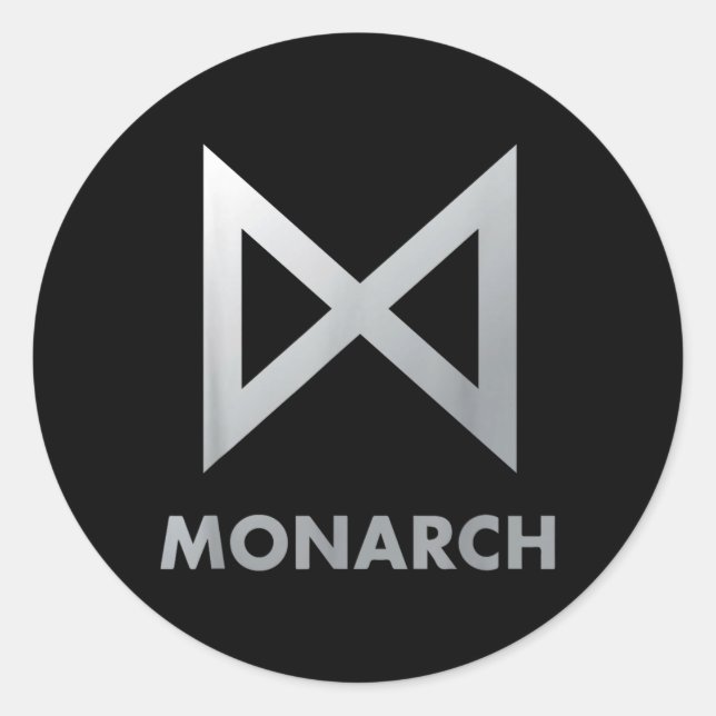 Monarch Classic Round Sticker (Front)