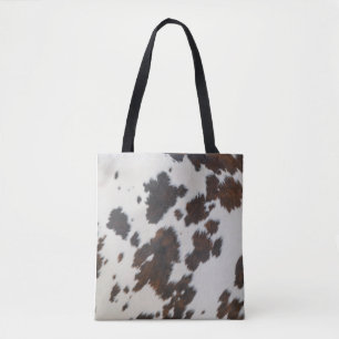 Monarch Cow Black Fur Tote Bag
