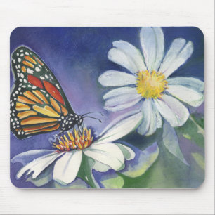 Monarch & Daisies Mouse Mat