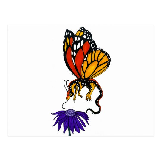 Monarch Dragon Fairy Postcard