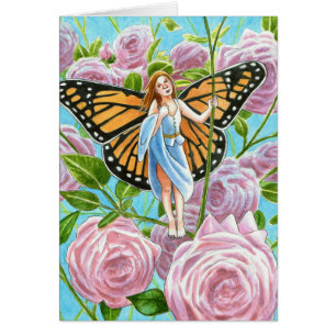 Monarch Fairy amongst the Roses