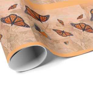 Monarch Garden Wrapping Paper