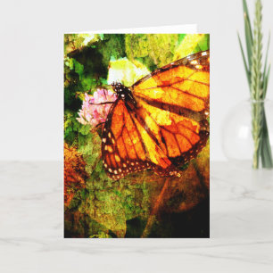 Monarch Grunge Card