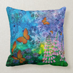 Monarch Haven Throw Pillow