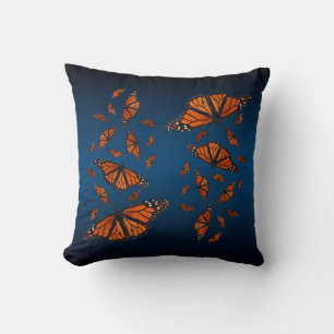 Monarch Medley Pillow (Blue/Black)