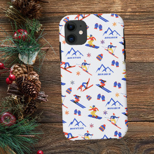 Monarch Mountain Colorado Ski Snowboard Pattern iPhone 11 Case