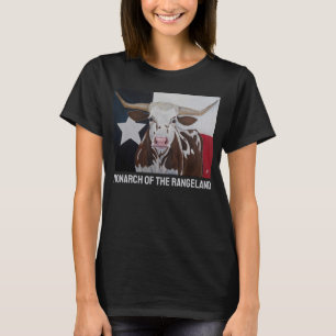 Monarch of the Rangeland Painting by Alfred Fox T-Shirt