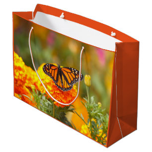 Monarch on a Marigold Large Gift Bag