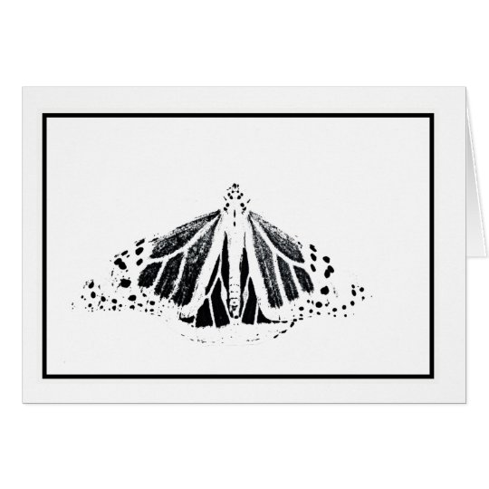Monarch outline card