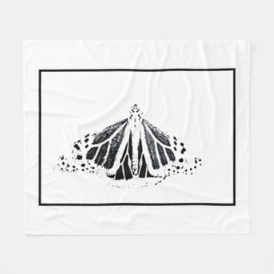 Monarch outline fleece blanket
