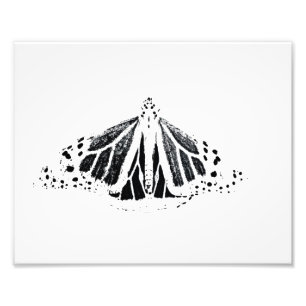 Monarch outline photo print