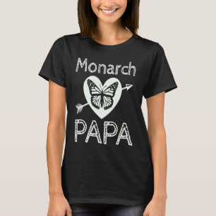 Monarch Papa Monarch Butterfly  Father Dad T-Shirt