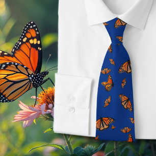 Monarch Pattern Butterflies Tie