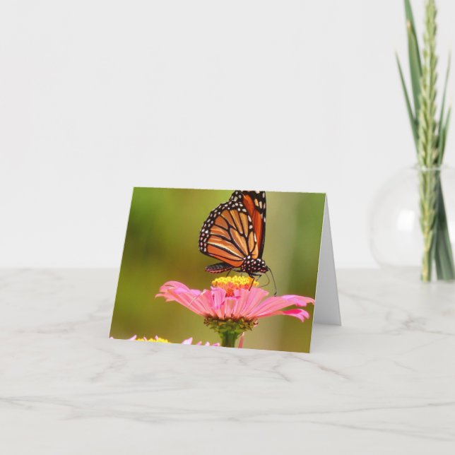 Monarch Themed Folded Note Card (Front)