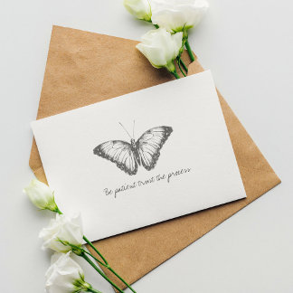 Monarch Vintage Watercolor Butterfly  Postcard
