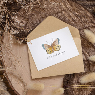 Monarch Vintage Watercolor Butterfly  Postcard