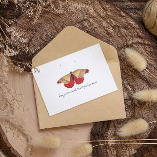 Monarch Vintage Watercolor Butterfly Postcard
