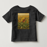 Monarch with Sunflowers