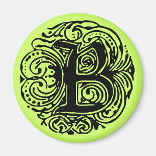 Monarchia Black  "B" Magnet