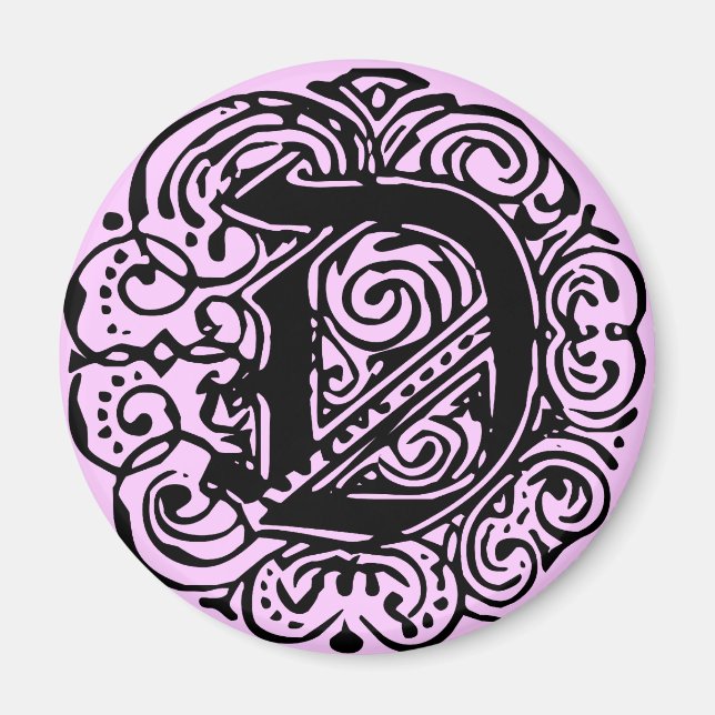 Monarchia Black  "D" Magnet (Front)